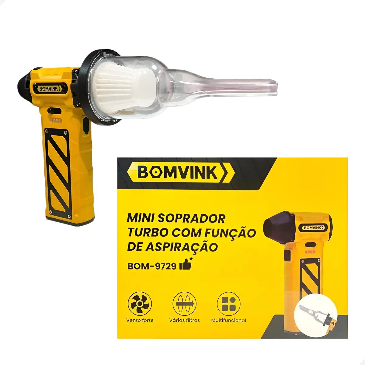 Mini Soprador e Aspirador Portátil Sem Fio Potente (PROMOÇÃO) - Image 5