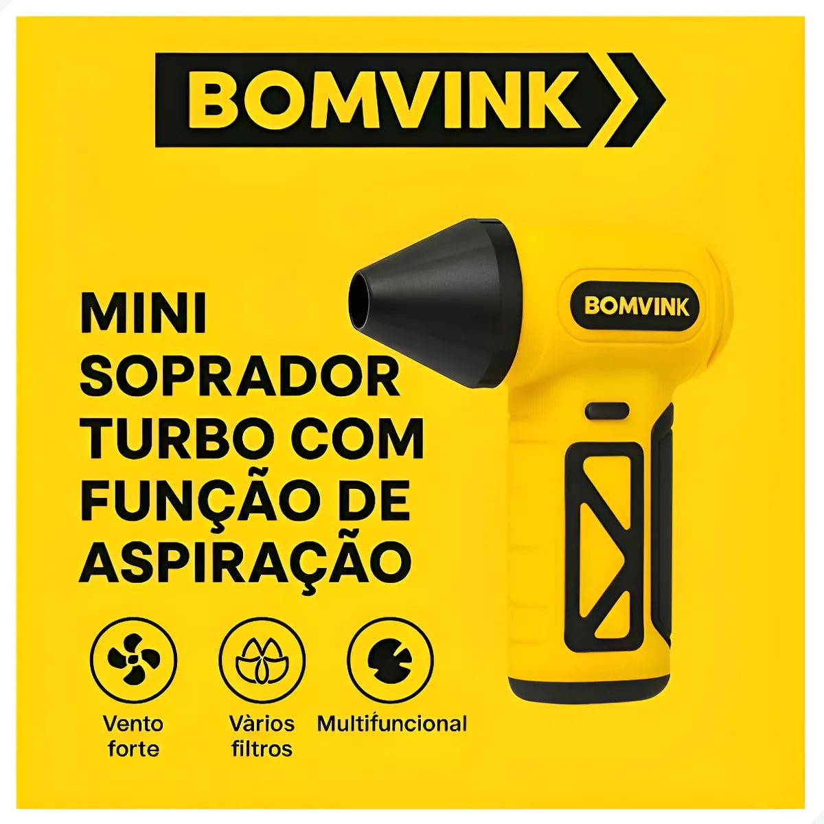 Mini Soprador e Aspirador Portátil Sem Fio Potente (PROMOÇÃO) - Image 3