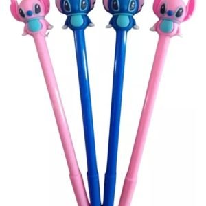 6 Lápis Infinito Stitch Disney Permanente Papelaria Escolar Marcação Preto