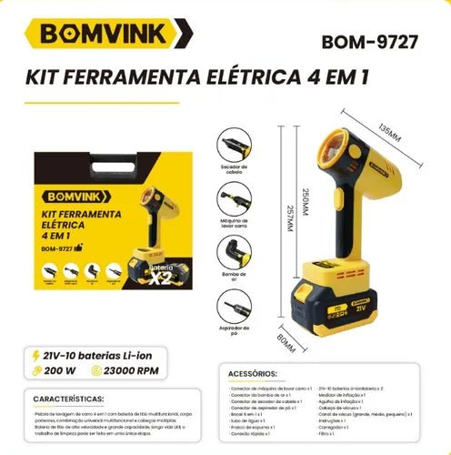 Kit 4 em 1 Ferramenta Elétrica Profissional (PROMOÇÃO) - Image 2