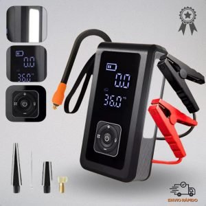 Auxiliar de Partida Automotivo com Compressor de Ar e Lanterna (PROMOÇÃO)