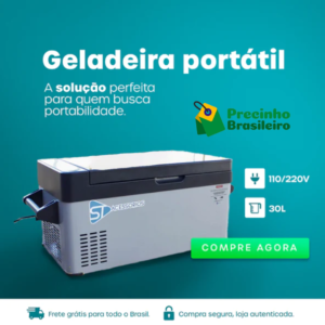 Geladeira Portatil 30L QuadriVolt + Brinde Exclusivo